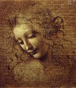 LEONARDO da Vinci la scapigliata oil painting artist